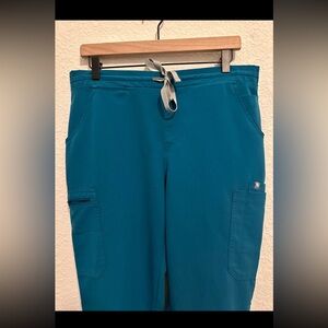 FIGs Yola Skinny Scrub Pants pacific blue